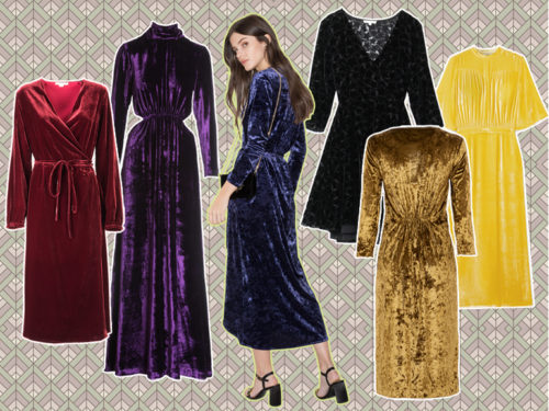 Vestiti in velluto: gli abiti must have dell'autunno 2018