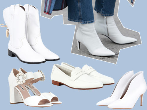 scarpe eleganti bianche