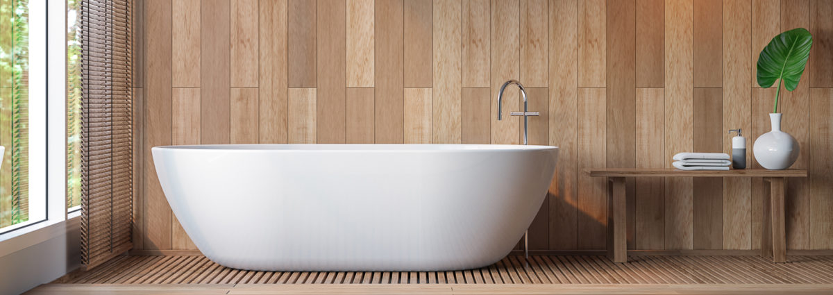 Modern contemporary bathroom 3d rendering image