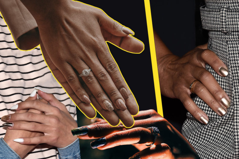 Metal mania: le nail art più belle per unghie super luminose