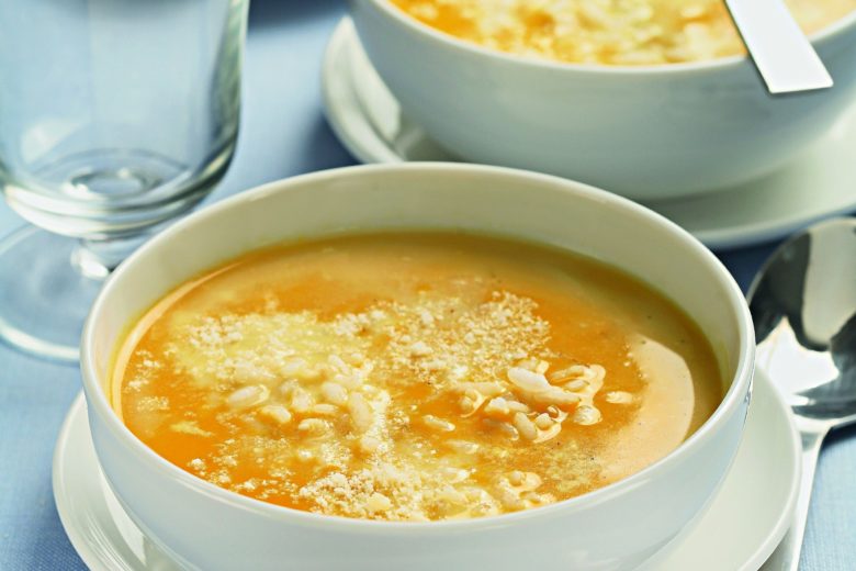 Vellutata di zucca gialla con latte