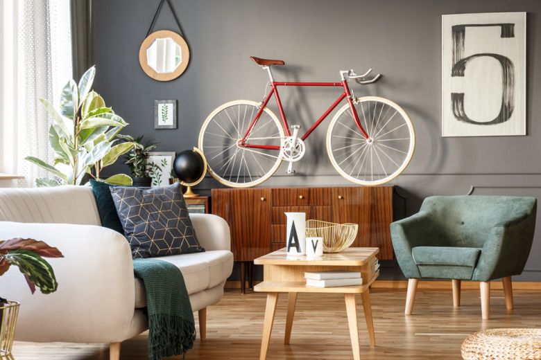 8 idee originali per sistemare la bicicletta in casa