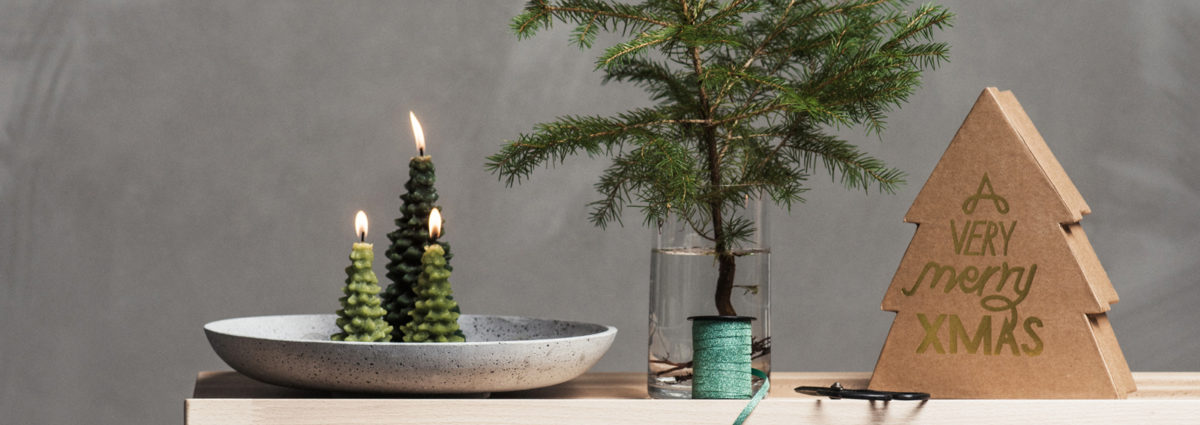 Christmas decoration lights still life scandinavian style