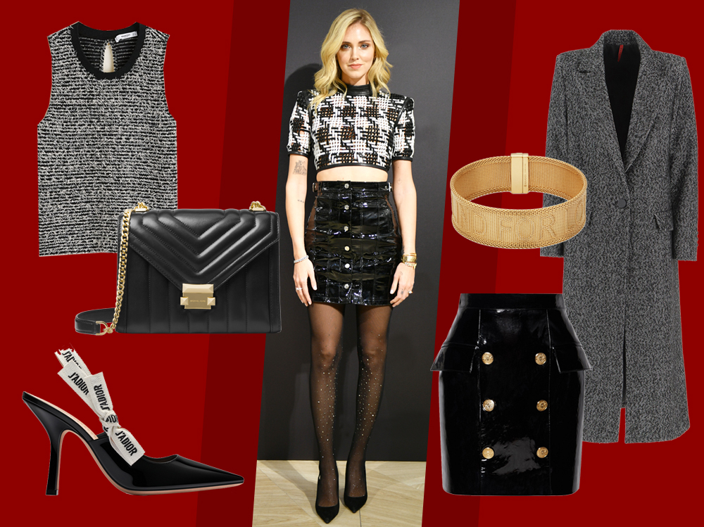 Chiara Ferragni e i collant con strass di Calzedonia per le feste
