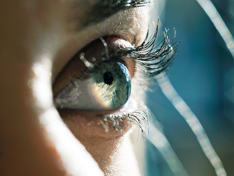 Close up of a woman eye