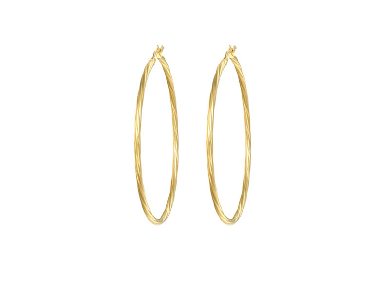 Orecchini A Cerchio In Stile Vittoriano In Argento Sterling