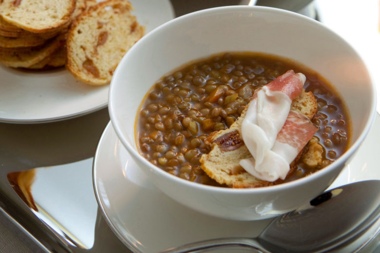 Zuppa classica di lenticchie di Castelluccio
