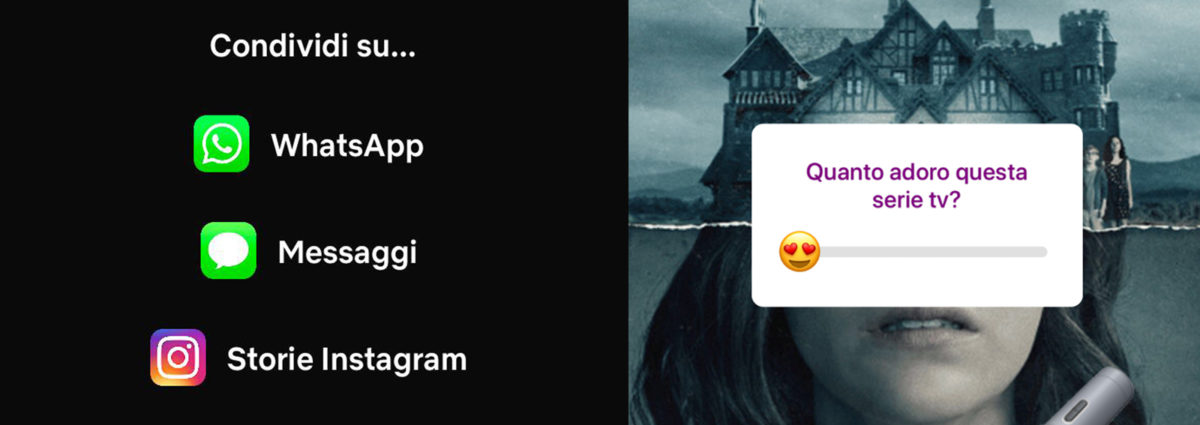 instagram netflix condivisione