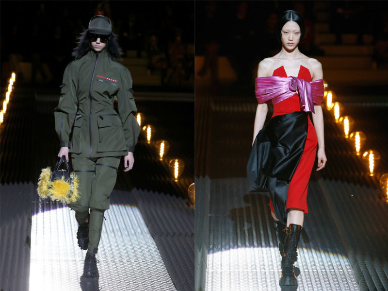 Prada: la sfilata Autunno Inverno 2019-20 tra romanticismo e libertà
