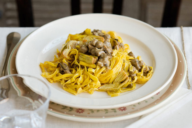 Tagliatelle in bianco
