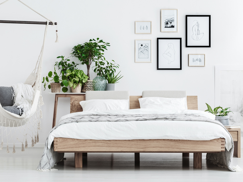 Cassettiera In Legno Stile Scandinavo, 4 Cassetti, Finitura Legno Chiaro, Dimensioni 90x60x34 Cm, Per Camera Da Letto E Soggiorno