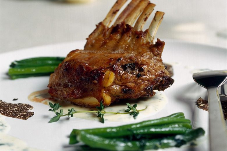 Costine di agnello con fagiolini