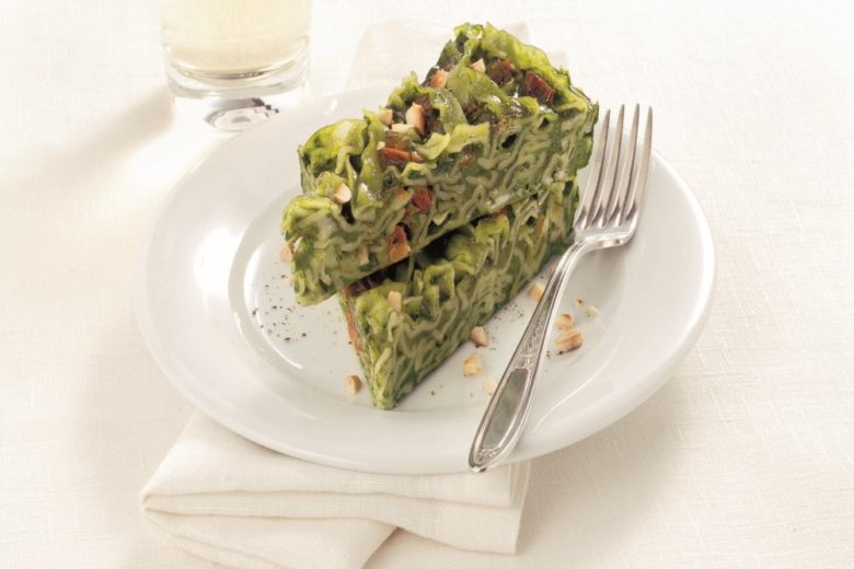Frittata di pasta con agretti