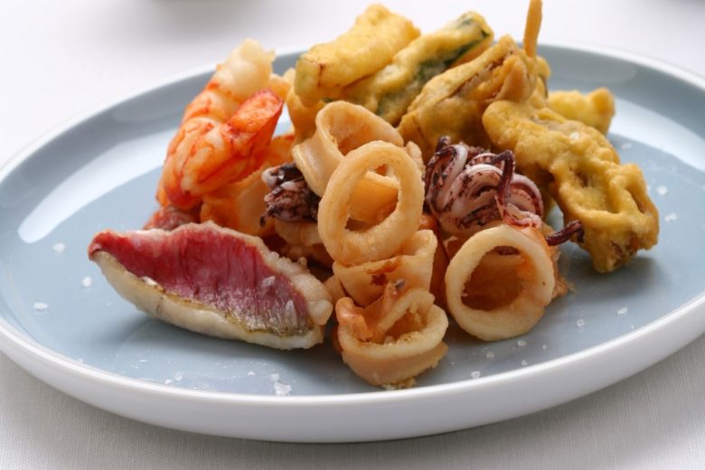 Fritto misto di pesce e verdure