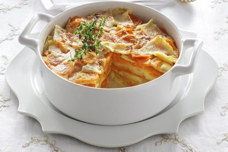 Gratin di patate e carote