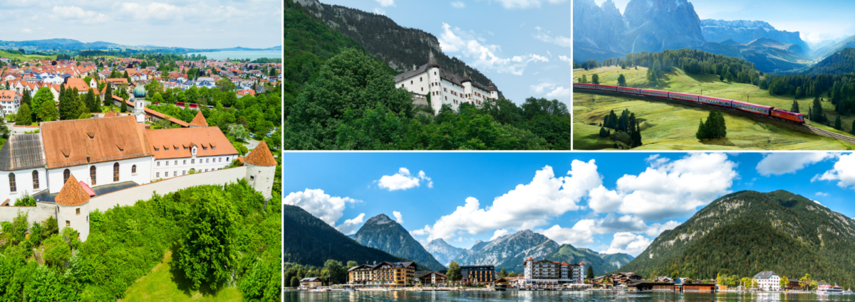 Jenbach Tirolo cittadina tra Innsbruck e Kufstein raggiungibile con treni DB-OBB Eurocity DESK