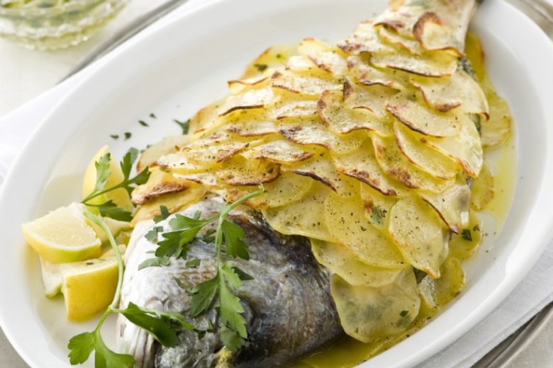 Orata al forno con patate