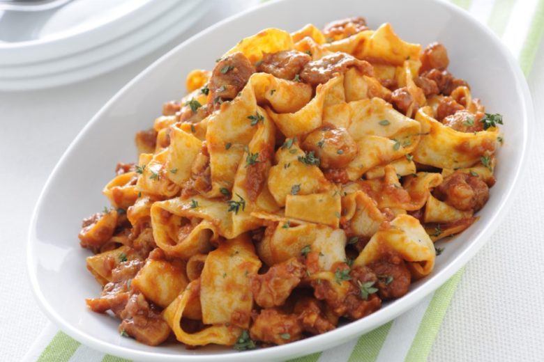 Pappardelle al sugo di coniglio