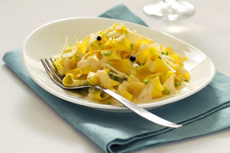 Pappardelle con panna semplici