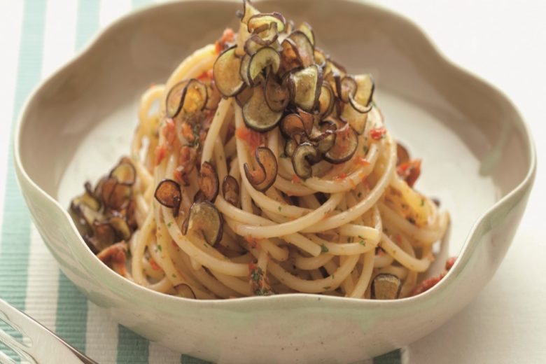 Spaghetti con melanzane