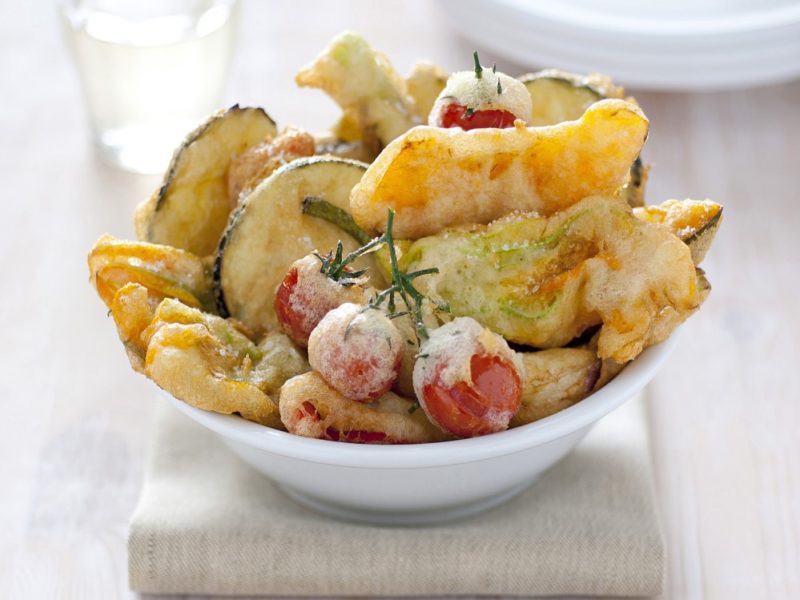 Verdure in tempura di birra Grazia.it