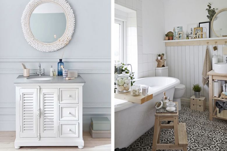 Arredare il bagno in stile shabby chic: 7 idee da copiare subito