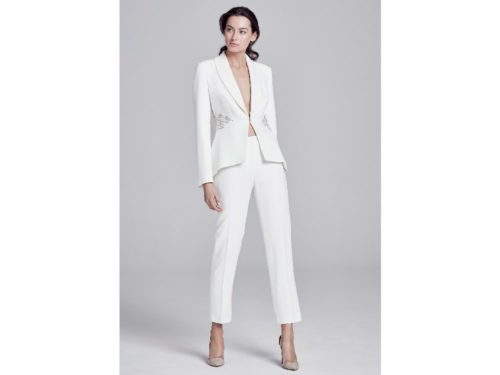 Completo pantalone da sposa: i tailleur più belli per il 2019