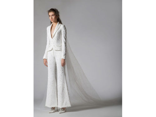 Completo pantalone da sposa: i tailleur più belli per il 2019