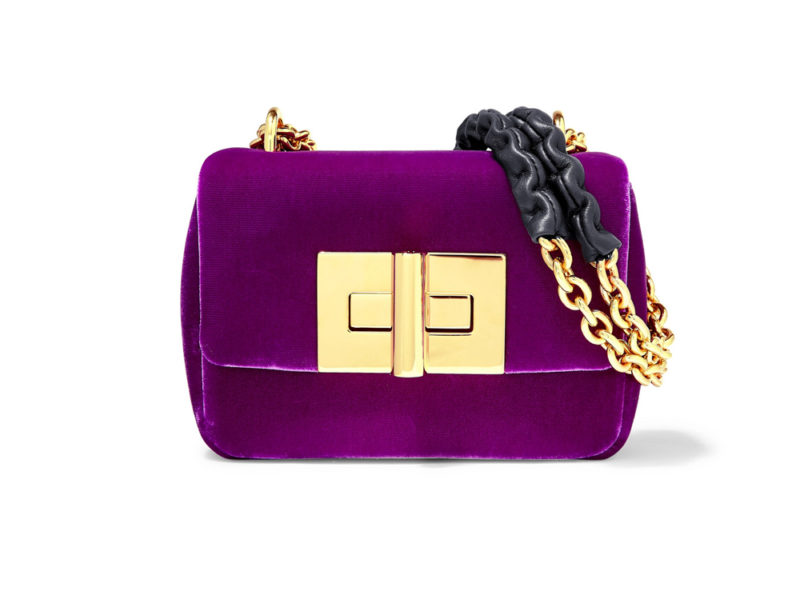 Borsa Tote In Velluto A Coste Donna: Grande Capienza, Tracolla, Con Tasche Interne, Colore Fiore Di Prugna
