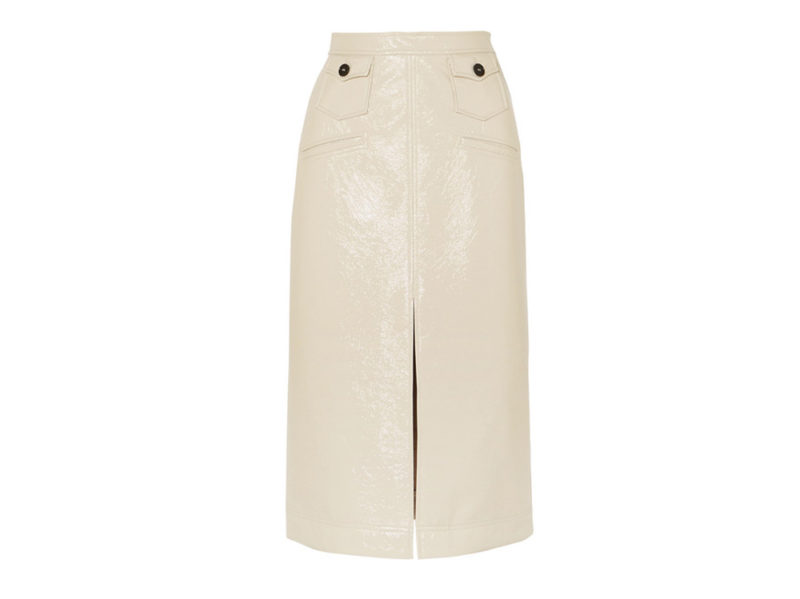 Gonna A Tubino Da Donna Gonna In Pelle Con Gonna A Vita Bassa In Pelle Autunno E Inverno Gonne Bianche (Black, S