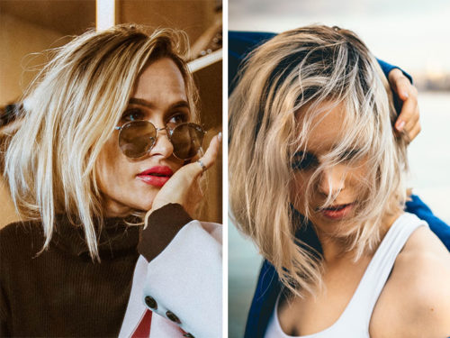 Capelli Biondi Con Base Scura Il Root Shadow Per Chiome