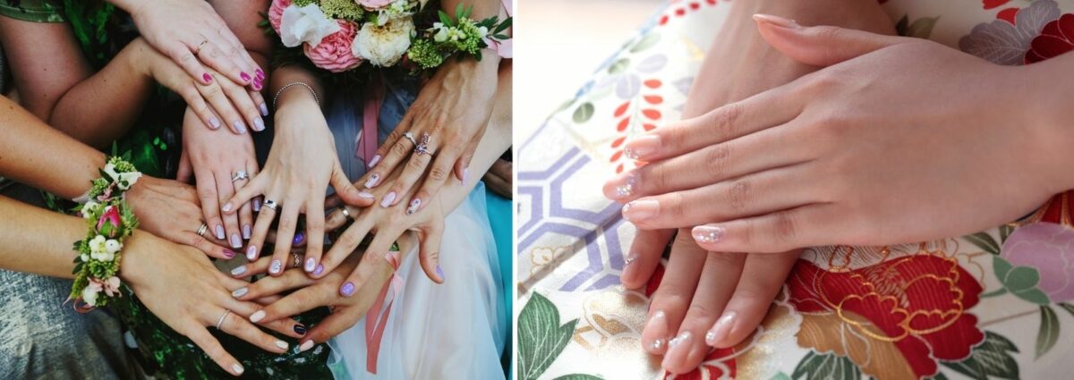 cover unghie per matrimonio invitata