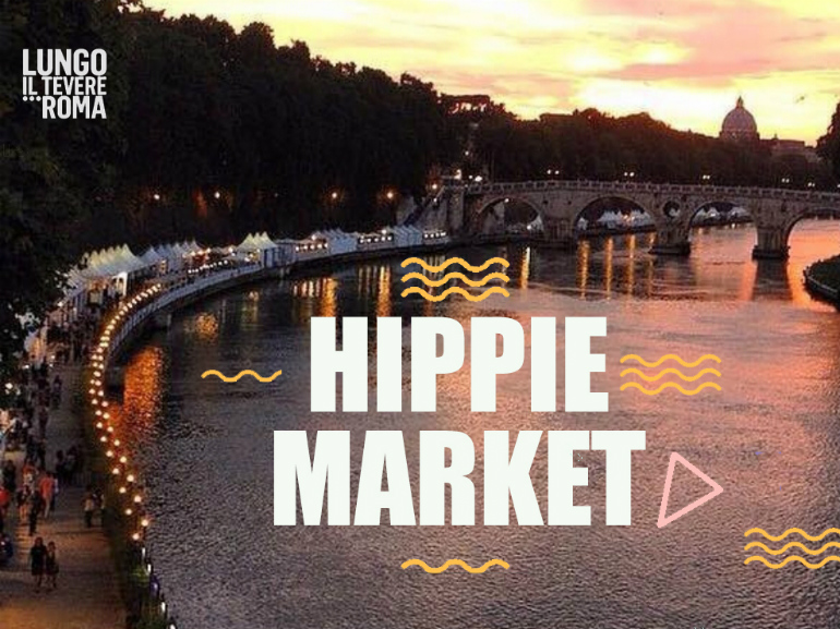 hippie market lungo il tevere