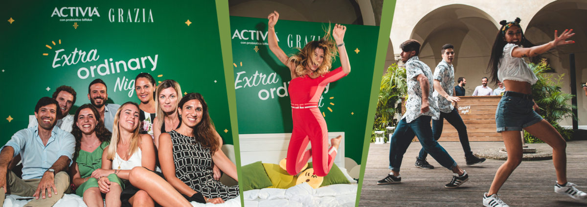 serata danone activia e grazia activiachallenge DESK