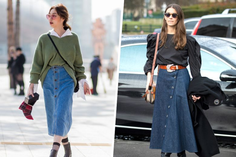 La denim skirt? Un must anche in autunno!