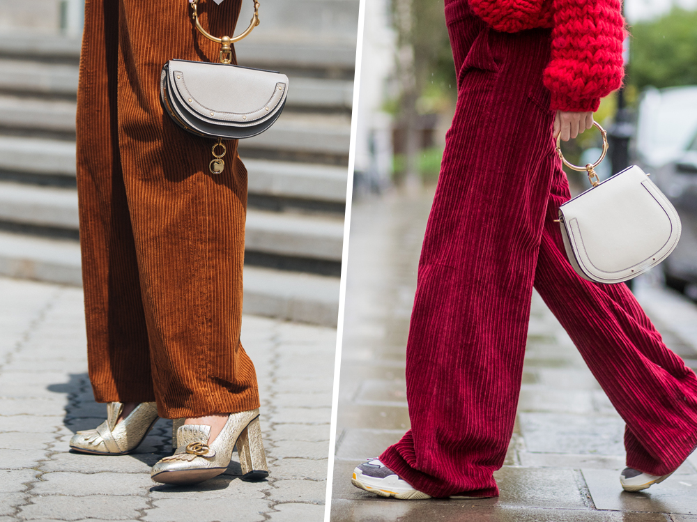 Pantaloni di velluto: a coste o lisci, ecco i modelli dell'inverno 2019