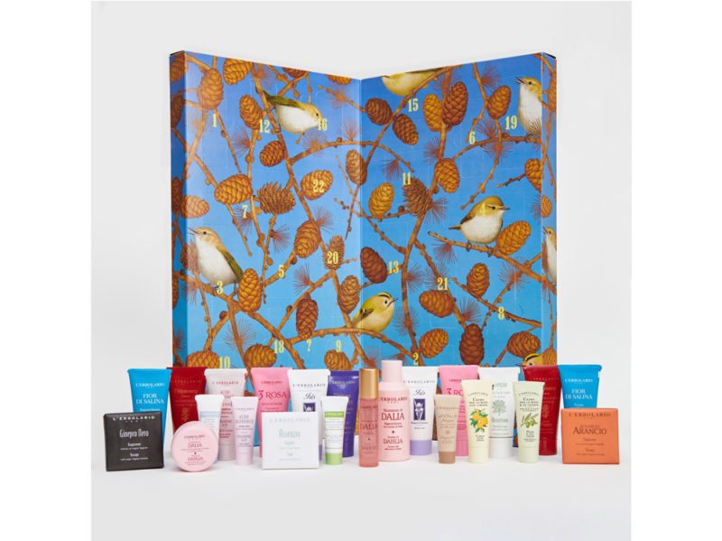 L’ERBOLARIO-calendario-dell’avvento-beauty-make-up-trucchi-creme-profumi-natale-2019