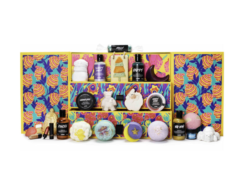 LUSH-calendario-dell’avvento-beauty-make-up-trucchi-creme-profumi-natale-2019