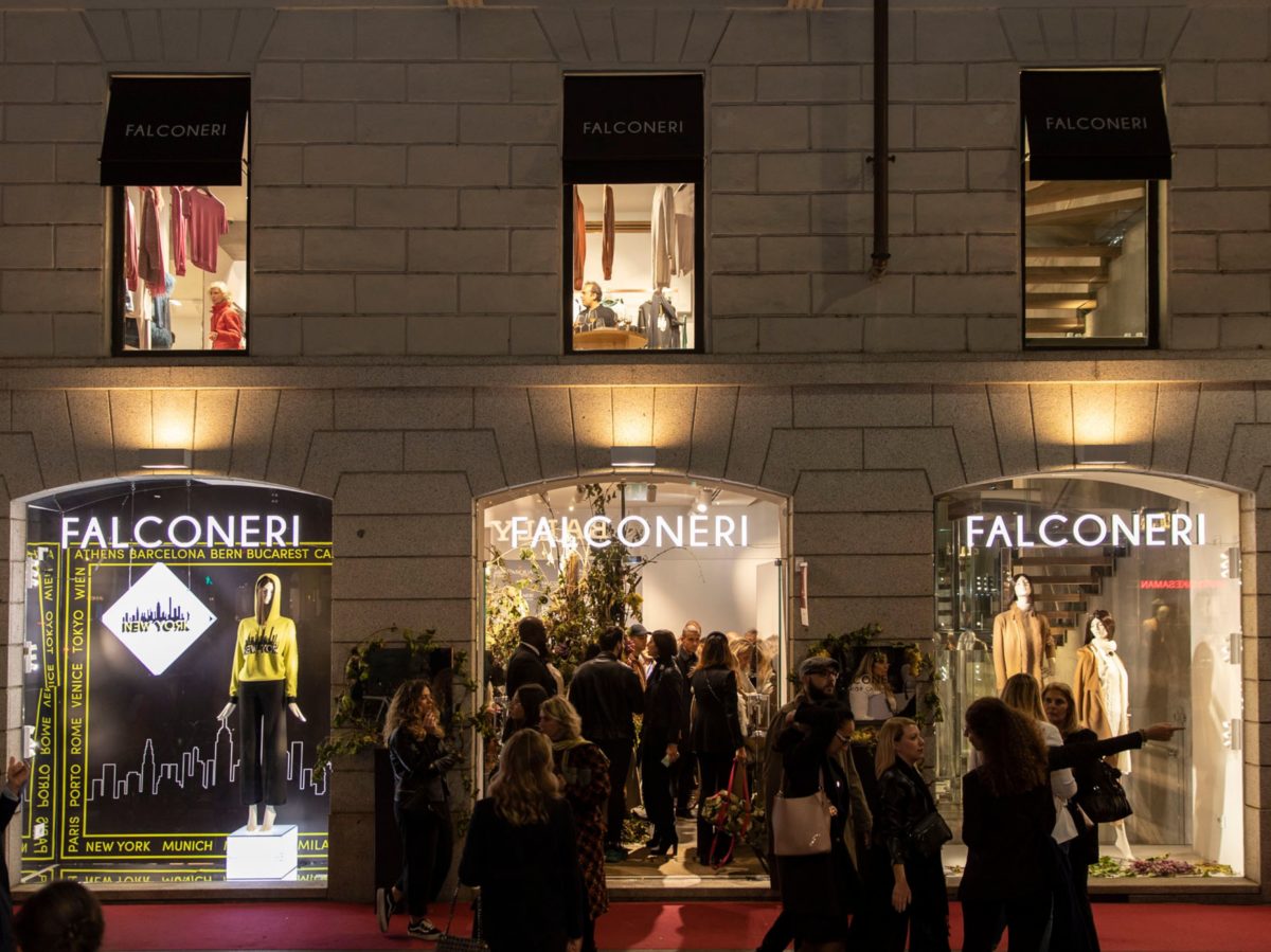 Milano wine week vini Pasqua boutique Falconeri evento La Vendemmia di Montenapoleone Milano 5