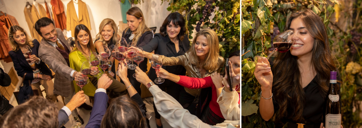 Milano wine week vini Pasqua boutique Falconeri evento La Vendemmia di Montenapoleone Milano DESK