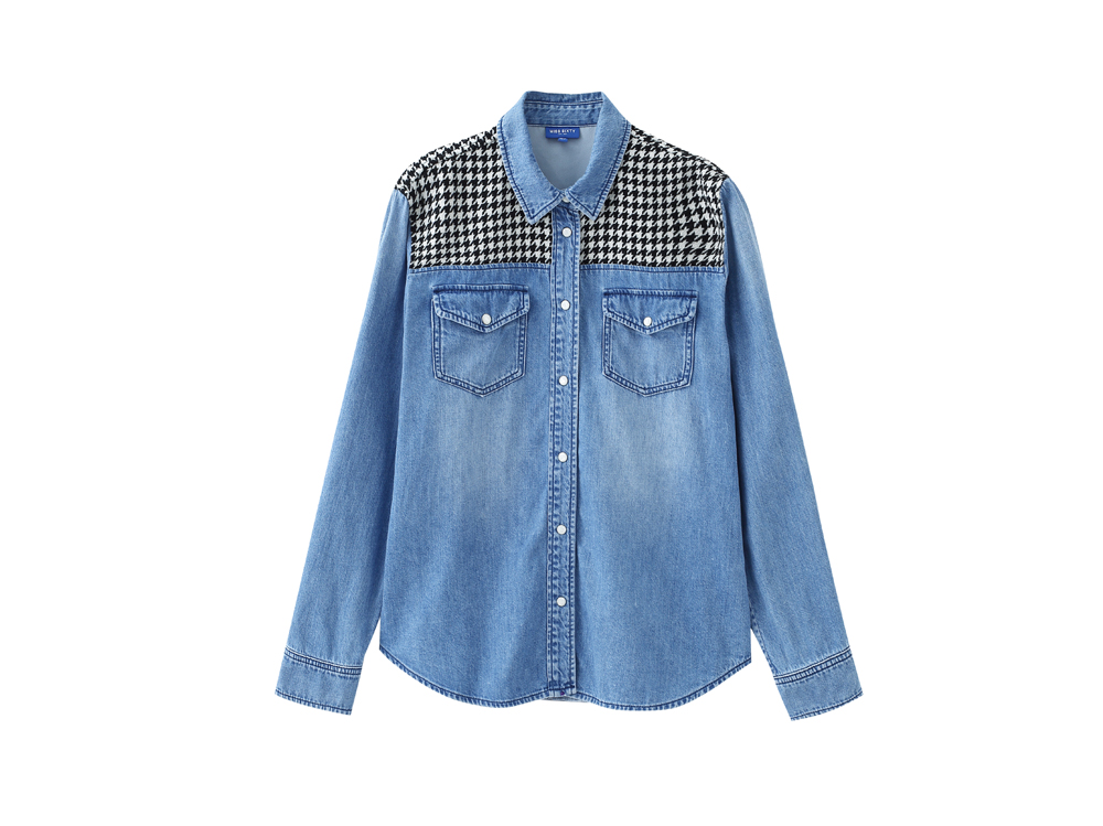 miss-sixty-camicia-denim-con-inserti-in-pied-de-poule