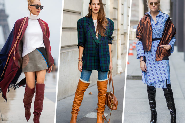 Stivali sopra il ginocchio: 5 outfit super chic per indossarli in autunno (day and night!)