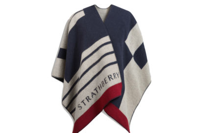 The-Strathberry_Navy-Mix-Colour-Block-Cape_Product_Front