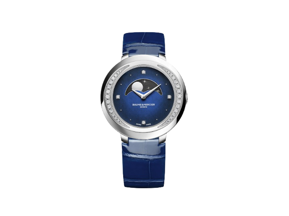 baume-&-mercier-Promesse-10347-orologio-al-quarzo-con-diamanti-e-fasi-lunari–