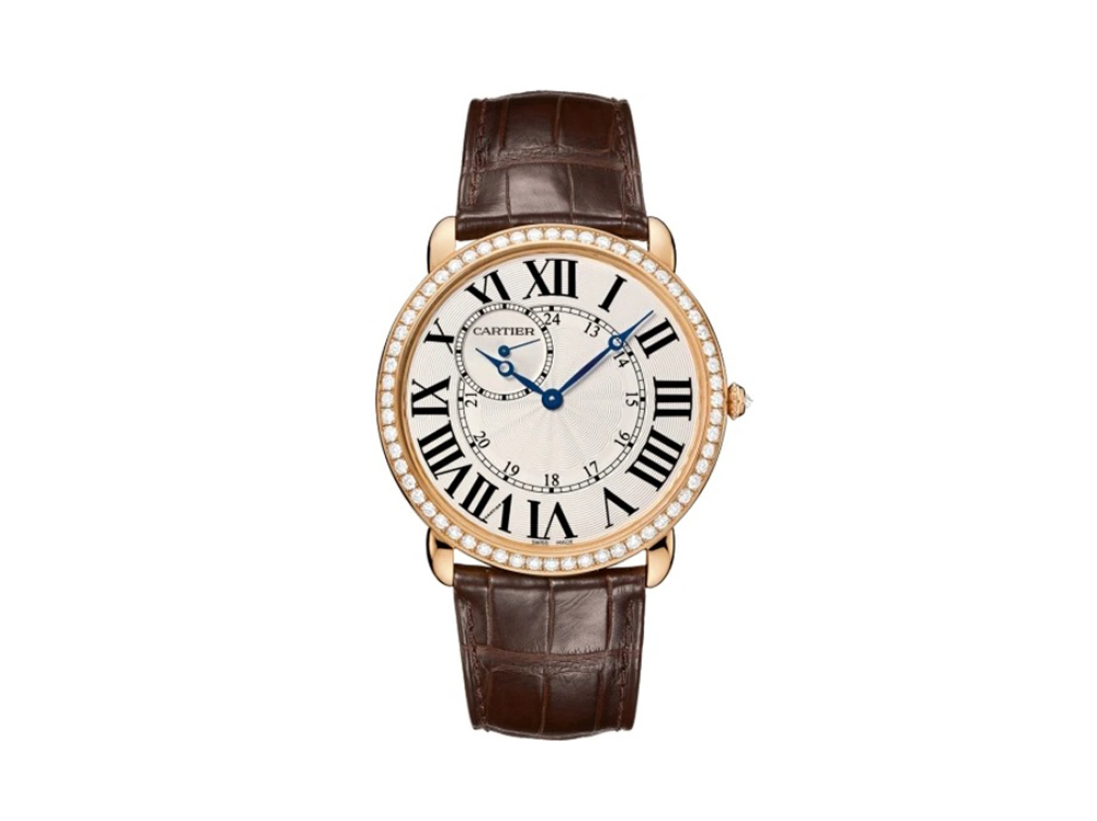 cartier-orologio-ronde-louis-cartier-in-oro-rosa-pelle-e-diamanti