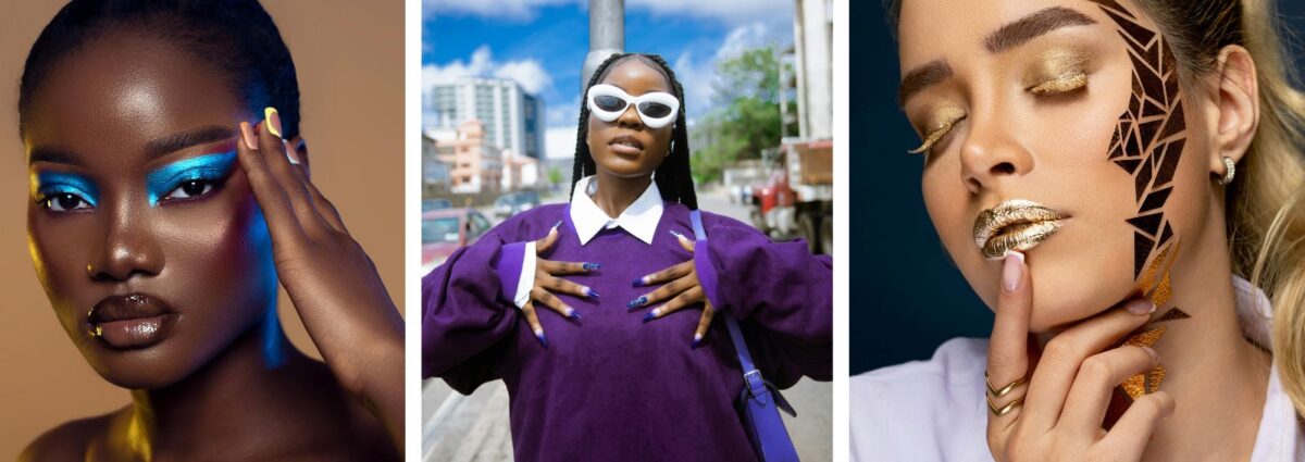 french manicure colorata anni novanta