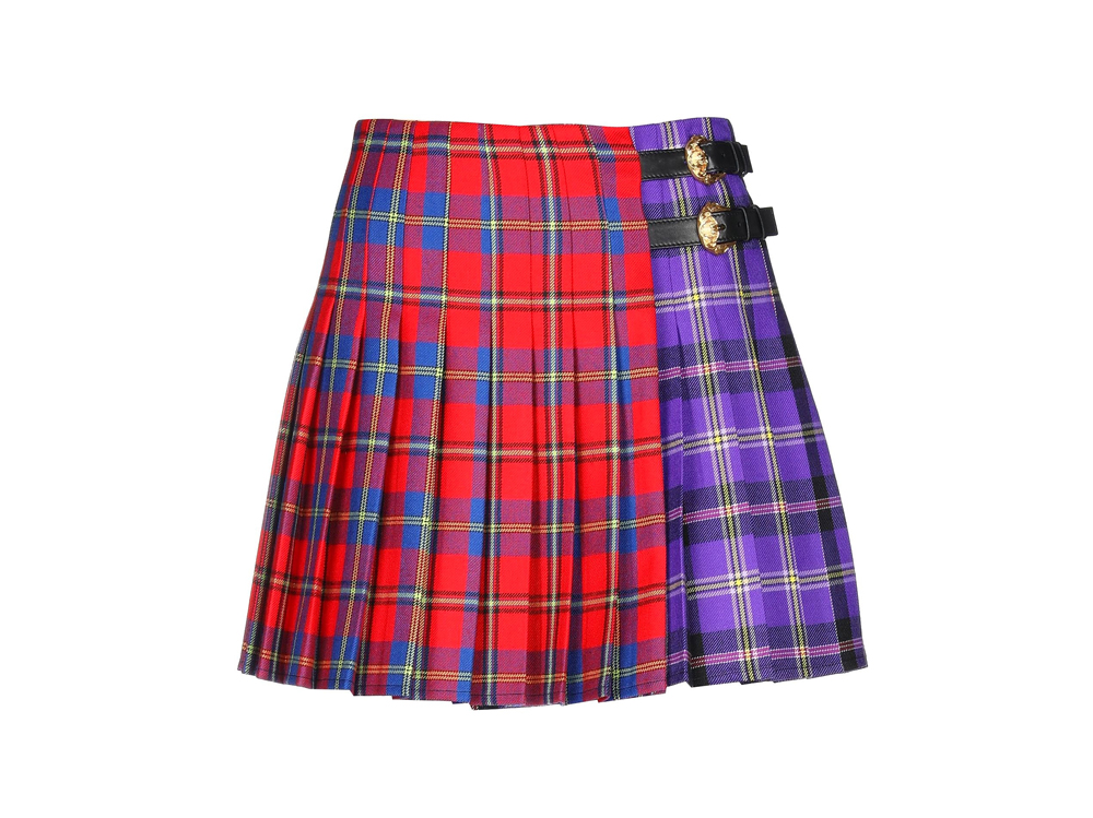 Versace-su-yoox-minigonna-in-doppio-tessuto-tartan