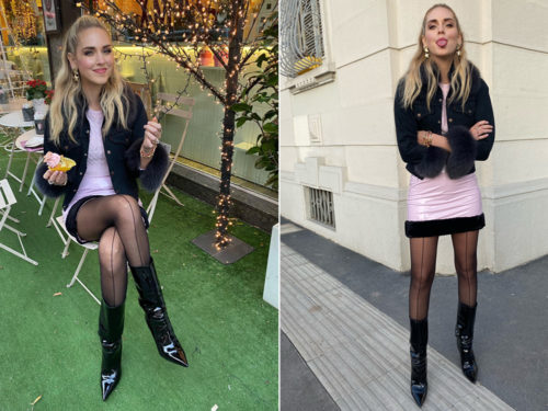 Chiara Ferragni per Calzedonia: i collant ora si portano con la riga davanti
