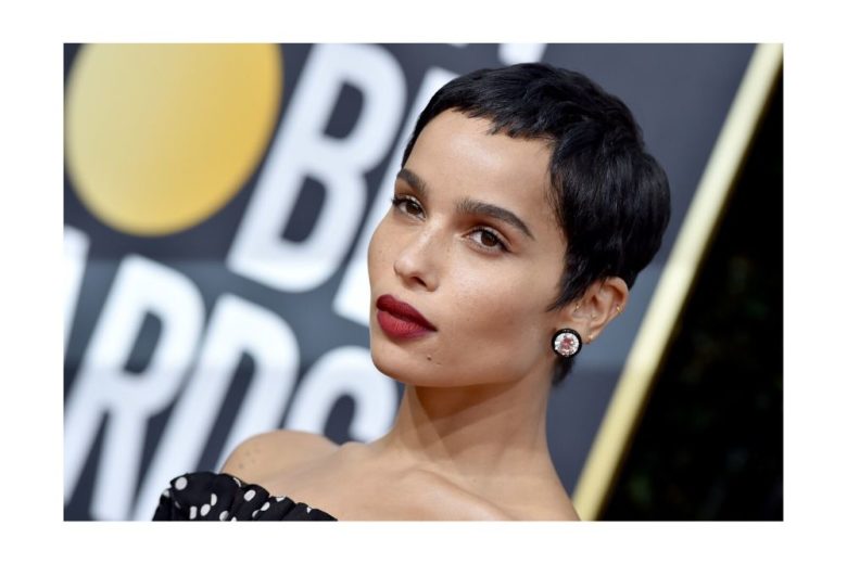 Zoe Kravitz e il pixie cut da tappeto rosso