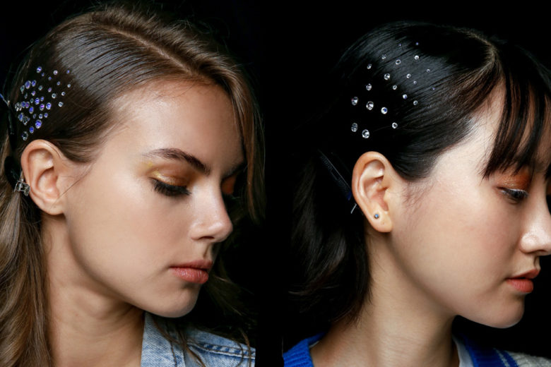 Crystal hair: le acconciature con i cristalli per capelli pazzeschi
